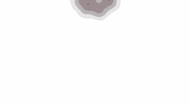 a black and white drawing of a circle with a circle in the middle is floating in the air .