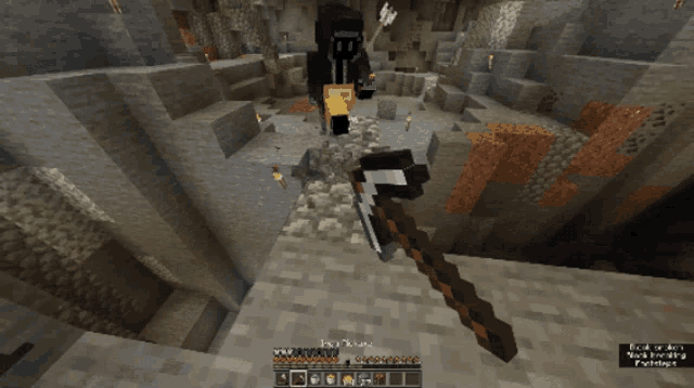 a screenshot of a minecraft game with a message that says " please move fail from a high place " at the bottom