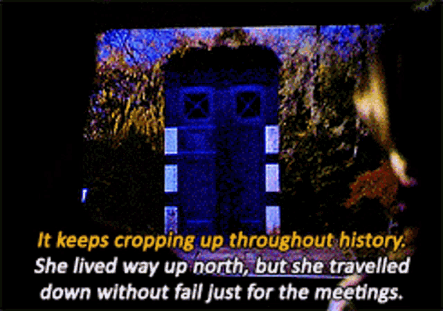 a picture of a building with the words " it keeps cropping up throughout history " at the bottom
