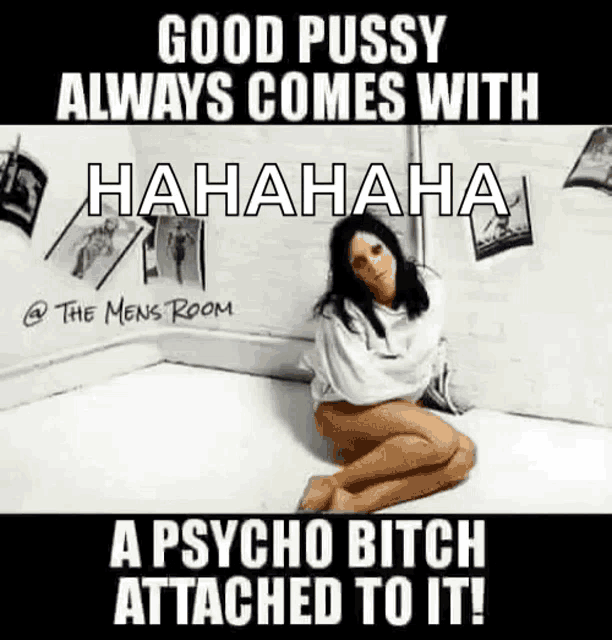 a woman in a straitjacket is sitting on the floor in a room .