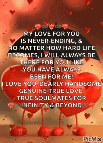 i love you , dearly handsome genuine true love , true soulmates for infinity & beyond !