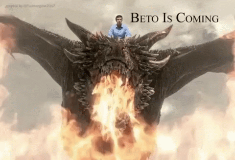Beto Is Coming Beto O Rourke GIF - Beto Is Coming Beto O Rourke Dragon GIFs