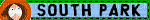 a sign for south park with a cartoon character