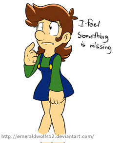 a drawing of a girl with the words " i feel something is missing "