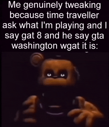 a picture of a teddy bear with the words me genuinely tweaking because
