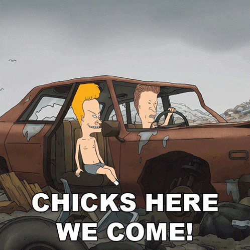 Chicks Here We Come Beavis And Butt-head GIF - Chicks Here We Come Beavis And Butt-head S2 E7 GIFs