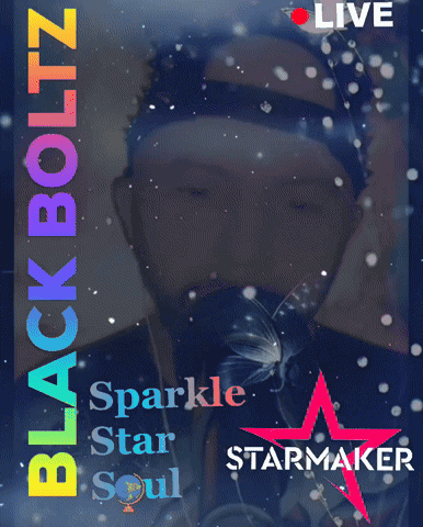 a black boltz sparkle star soul poster with a starmaker logo