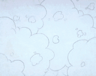 a cartoon character is covered in soap bubbles and foam .
