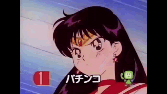 a close up of a cartoon character 's face with the number 1 in the background .
