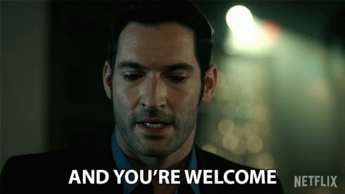 And Youre Welcome Tom Ellis GIF - And Youre Welcome Tom Ellis Lucifer Morningstar GIFs