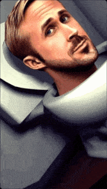a man with a beard is laying on a bed with his head on a pillow