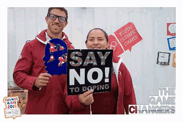Say No To Doping Wave GIF - Say No To Doping Wave Nodding GIFs