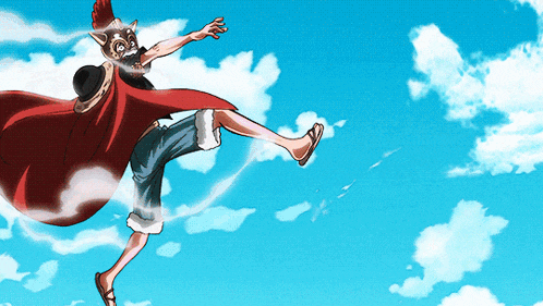 a cartoon of a man wearing a red cape flying in the sky