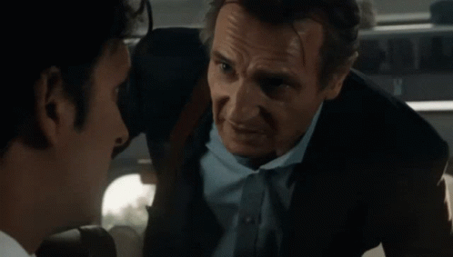 Liam Neeson The Commuter GIF - Liam Neeson The Commuter Middle Finger GIFs