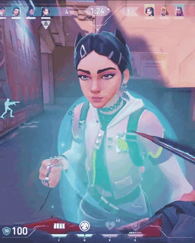 a screenshot of a video game with the number 100 on the bottom right