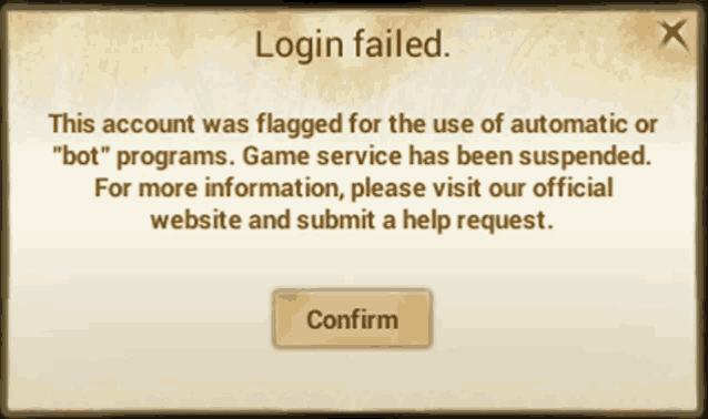 a login failed message is shown on a screen