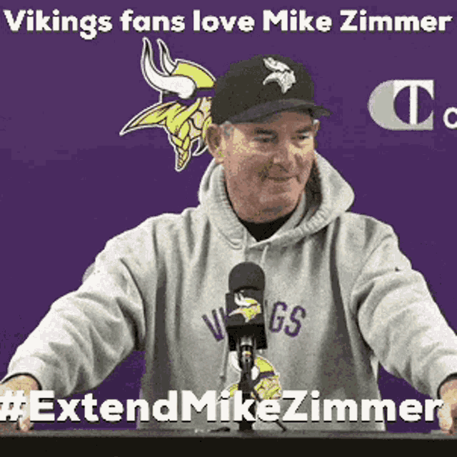 Extend Mike Zimmer GIF - Extend Mike Zimmer Vikings GIFs
