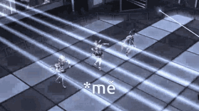 a video game scene with the word me on the bottom