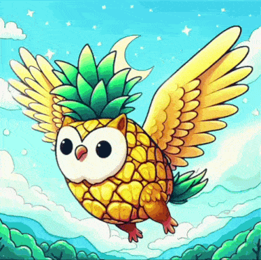 Pineowl Pineapple Owl GIF - Pineowl Pineapple Owl Pineowl Meme GIFs