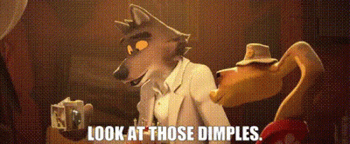The Bad Guys Mr Wolf GIF - The Bad Guys Mr Wolf Look At Those Dimples GIFs