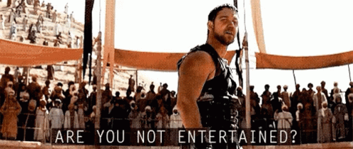 Gladiator Entertained GIF - Gladiator Entertained Are GIFs