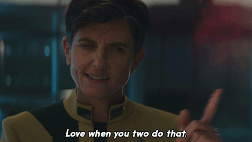 Love When You Two Do That Reno GIF - Love When You Two Do That Reno Star Trek Discovery GIFs