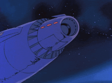 a cartoon drawing of a robot shooting a ray of light