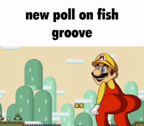 Mario Fish Groove GIF - Mario Fish Groove New Poll GIFs