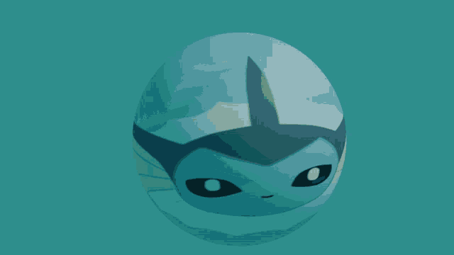 a blue egg with a picture of a fish on it