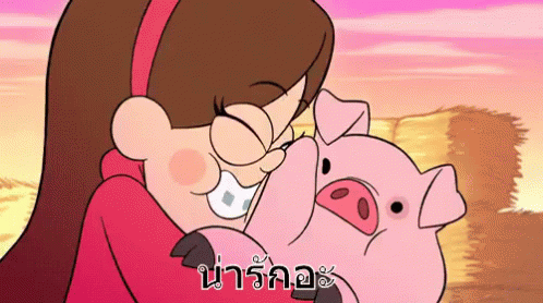 กอดหมู กอด น่ารัก GIF - Hug Pig Hugging Pig Cute GIFs