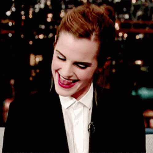 Tongue Oh Yeah GIF - Tongue Oh Yeah Emma Watson GIFs