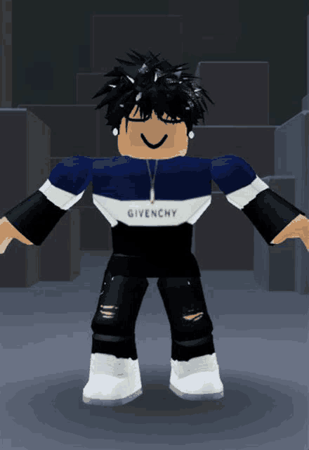 a roblox character wearing a givenchy sweater