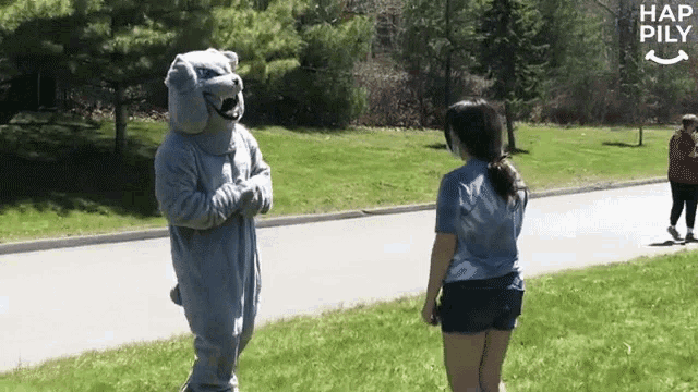 Mascot Happily GIF - Mascot Happily Who Are You GIFs