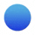 a blue circle with a white background is a blurred image .