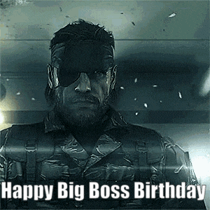 a man in a military uniform is wearing sunglasses and a blindfold and says happy big boss birthday .