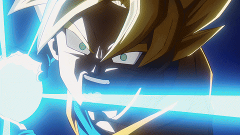 a close up of a cartoon character with a light coming out of his mouth