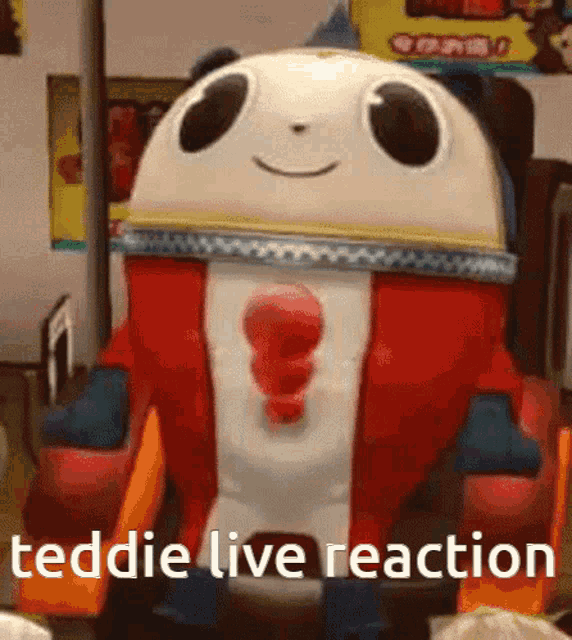 Persona4 Teddie GIF - Persona4 Teddie Live Reaction GIFs