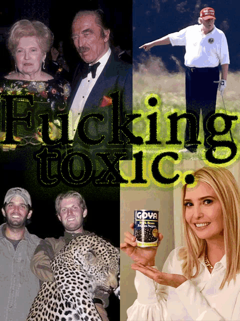 a collage of pictures with the words fucking toxic on the top