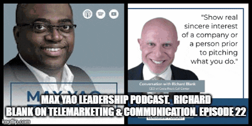 two men are featured on a podcast called max yao leadership podcast