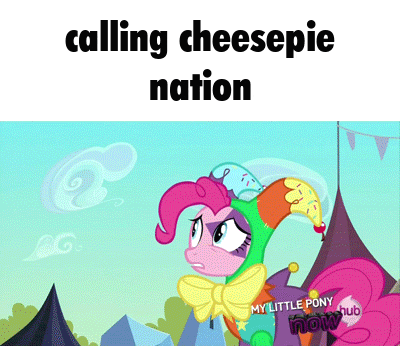 pinkie pie from my little pony is wearing a jester costume