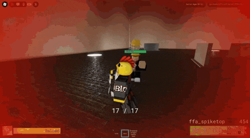 a screenshot of a video game shows a character with a gun and money flying around him