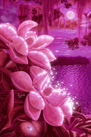 Flower Glitter GIF - Flower Glitter Sparkle GIFs