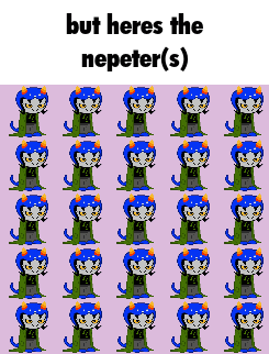 a purple background with a bunch of blue cartoon characters and the words but heres the nepeter ( s )