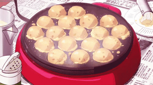 Takoyaki Anime Food GIF - Takoyaki Anime Food Japanese Food GIFs