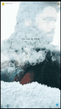 a picture of a volcano with the words you are my sea below it