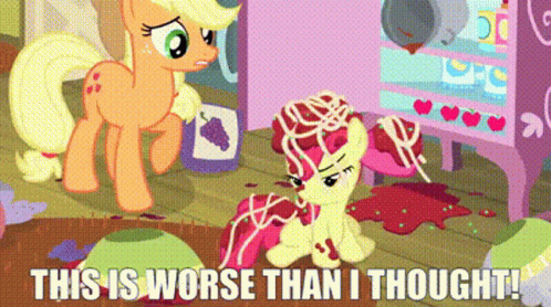 Mlp Applejack GIF - Mlp Applejack This Is Worse That I Thought GIFs