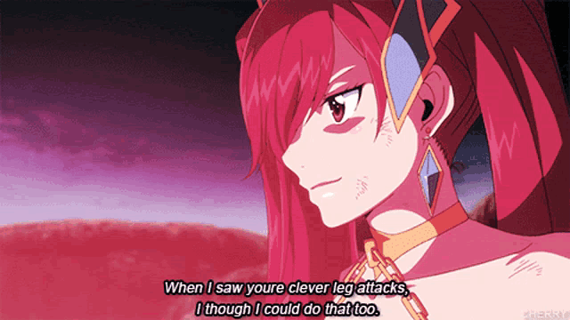 a girl with red hair says when i saw youre clever leg attacks i thought i could do that too