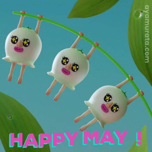 Hello May 3d GIF - Hello May 3d Flower GIFs