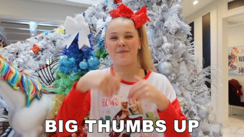 Big Thumbs Up Jojo Siwa GIF - Big Thumbs Up Jojo Siwa Its Jojo Siwa GIFs