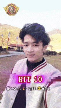 a picture of a young man with the name rit 10
